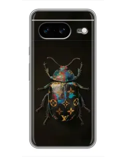 Чехол для Google Pixel 8 с картинкой «LV — мраморный принт»
