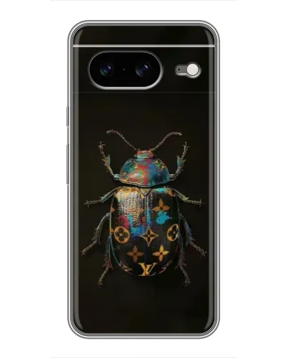 Чехол для Google Pixel 8 с картинкой «LV — мраморный принт»