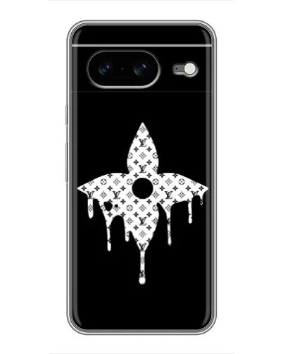 Чехол для Google Pixel 8 с картинкой «Цветочная монограмма»
