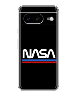 Чехол для Google Pixel 8 с картинкой «NASA — классика Red Blue»