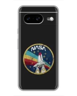 Чехол для Google Pixel 8 с картинкой «NASA — эмблема миссии»