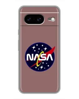 Чехол для Google Pixel 8 с картинкой «NASA — ретро космос»
