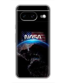 Чехол для Google Pixel 8 с картинкой «Земля из космоса NASA»