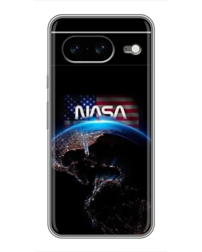 Чехол для Google Pixel 8 с картинкой «Земля из космоса NASA»