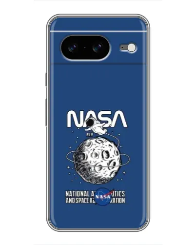Чехол для Google Pixel 8 с картинкой «NASA — лунная миссия»