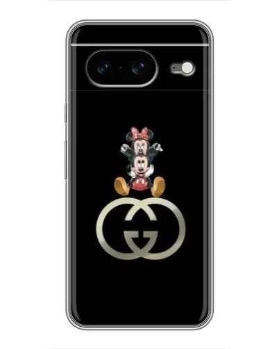 Чехол для Google Pixel 8 с картинкой «Минни Маус на лого»