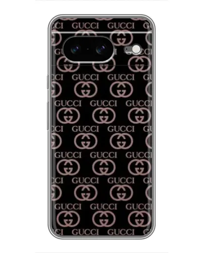 Чехол для Google Pixel 8 с картинкой «Классическая монограмма Gucci»