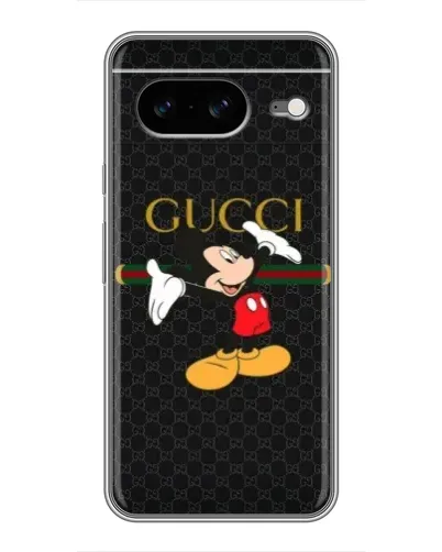 Чехол для Google Pixel 8 с картинкой «Микки Маус Gucci»
