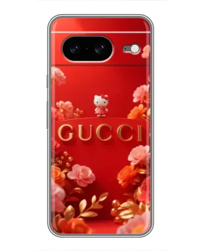 Чехол для Google Pixel 8 с картинкой «Gucci — золотой сад»