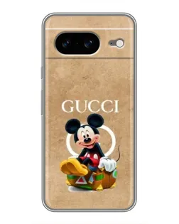 Чехол для Google Pixel 8 с картинкой «Микки Маус Gucci — крафт»