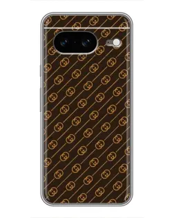 Чехол для Google Pixel 8 с картинкой «Gucci — золотые диагонали»
