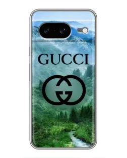 Чехол для Google Pixel 8 с картинкой «Gucci — горный пейзаж»