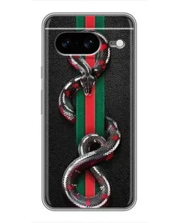 Чохол для Google Pixel 8 з картинкою «Gucci — змія на смузі»