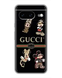 Чохол для Google Pixel 8 з картинкою «Gucci — герої Disney та монограма»