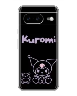 Чохол для Google Pixel 8 з картинкою «Kuromi — чорний мінімалізм»
