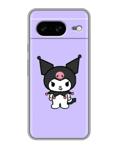 Чехол для Google Pixel 8 с картинкой «Kuromi — нежный фиолетовый»