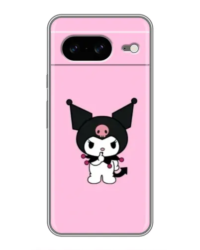Чехол для Google Pixel 8 с картинкой «Kuromi — розовая нежность»
