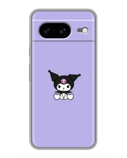 Чехол для Google Pixel 8 с картинкой «Kuromi — фиолетовый минимализм»