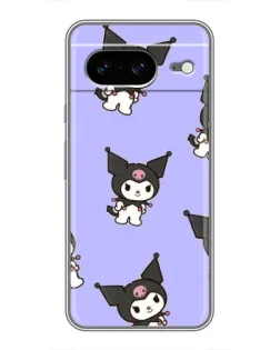 Чехол для Google Pixel 8 с картинкой «Паттерн с Kuromi»