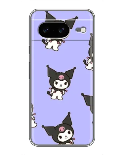 Чехол для Google Pixel 8 с картинкой «Паттерн с Kuromi»