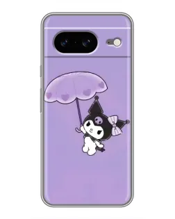 Чехол для Google Pixel 8 с картинкой «Kuromi с зонтиком»