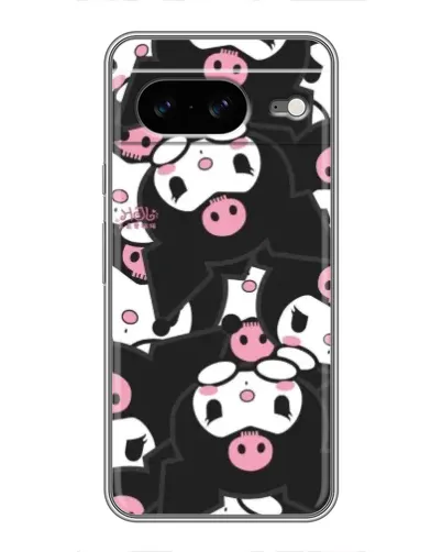 Чехол для Google Pixel 8 с картинкой «Kuromi с сердечком»
