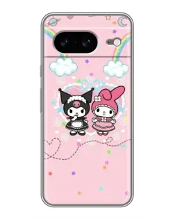Чехол для Google Pixel 8 с картинкой «My Melody и Kuromi»