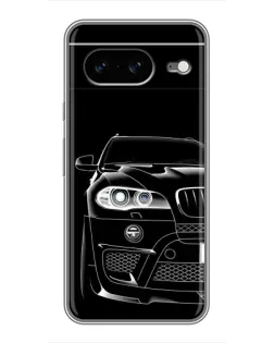 Чохол для Google Pixel 8 з картинкою «Темний силует BMW»