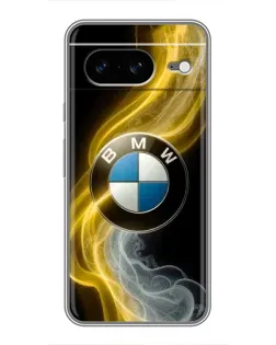 Чохол для Google Pixel 8 з картинкою «Золотистий дим BMW»