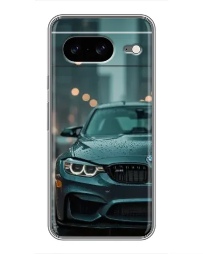 Чохол для Google Pixel 8 з картинкою «BMW у вогнях міста»