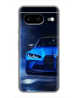 Чохол для Google Pixel 8 з картинкою «Блакитна BMW M4»