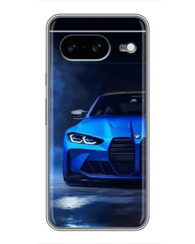 Чохол для Google Pixel 8 з картинкою «Блакитна BMW M4»