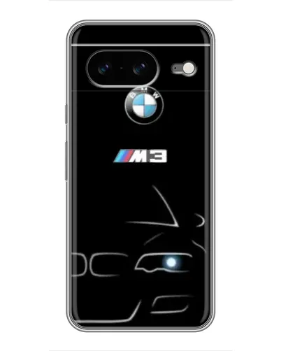 Чохол для Google Pixel 8 з картинкою «Мінімалістичний принт BMW M3»