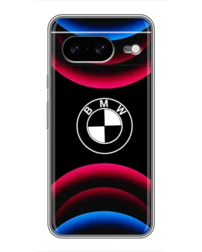 Чохол для Google Pixel 8 з картинкою «Логотип BMW та неонові дуги»