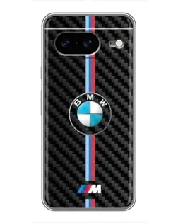 Чохол для Google Pixel 8 з картинкою «Емблема BMW та карбон»