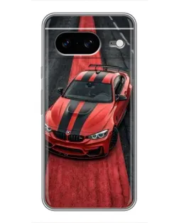 Чохол для Google Pixel 8 з картинкою «BMW на червоній доріжці»
