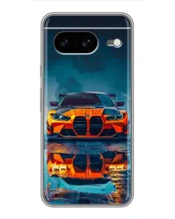 Чохол для Google Pixel 8 з картинкою «BMW — золота емблема»