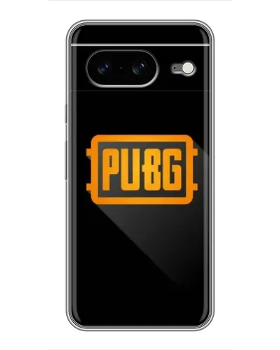 Чохол для Google Pixel 8 з картинкою «PUBG — рамка лого»