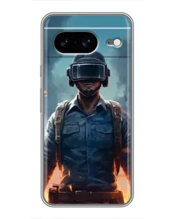 Чохол для Google Pixel 8 з картинкою «PUBG — реалістичний герой»