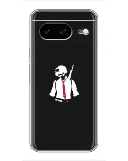 Чохол для Google Pixel 8 з картинкою «PUBG — силует воїна»