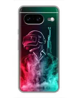 Чохол для Google Pixel 8 з картинкою «PUBG — вогняний воїн»