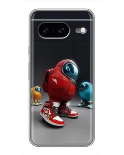 Чехол для Google Pixel 8 с картинкой «Among Us — 3D стиль»