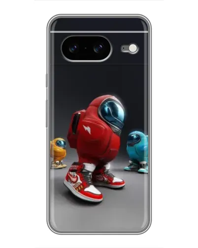 Чехол для Google Pixel 8 с картинкой «Among Us — 3D стиль»
