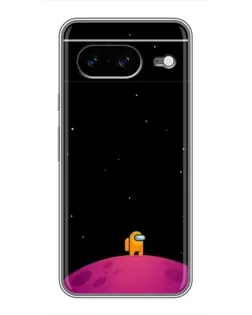 Чехол для Google Pixel 8 с картинкой «Одинокий герой на планете»