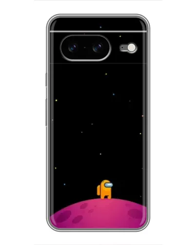 Чехол для Google Pixel 8 с картинкой «Одинокий герой на планете»