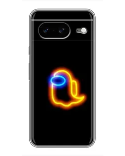 Чехол для Google Pixel 8 с картинкой «Among Us неоновое сияние»