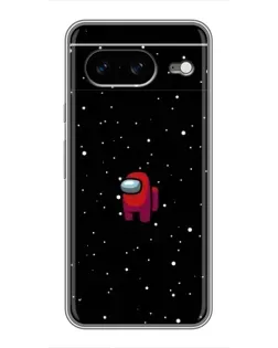 Чехол для Google Pixel 8 с картинкой «Красный Among Us»