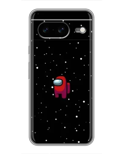 Чехол для Google Pixel 8 с картинкой «Красный Among Us»