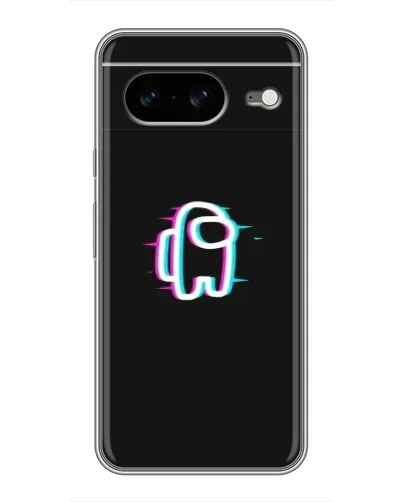 Чехол для Google Pixel 8 с картинкой «Among Us неон»