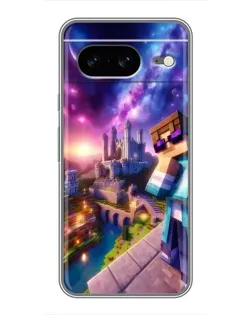 Чехол для Google Pixel 8 с картинкой «Стив и космос»